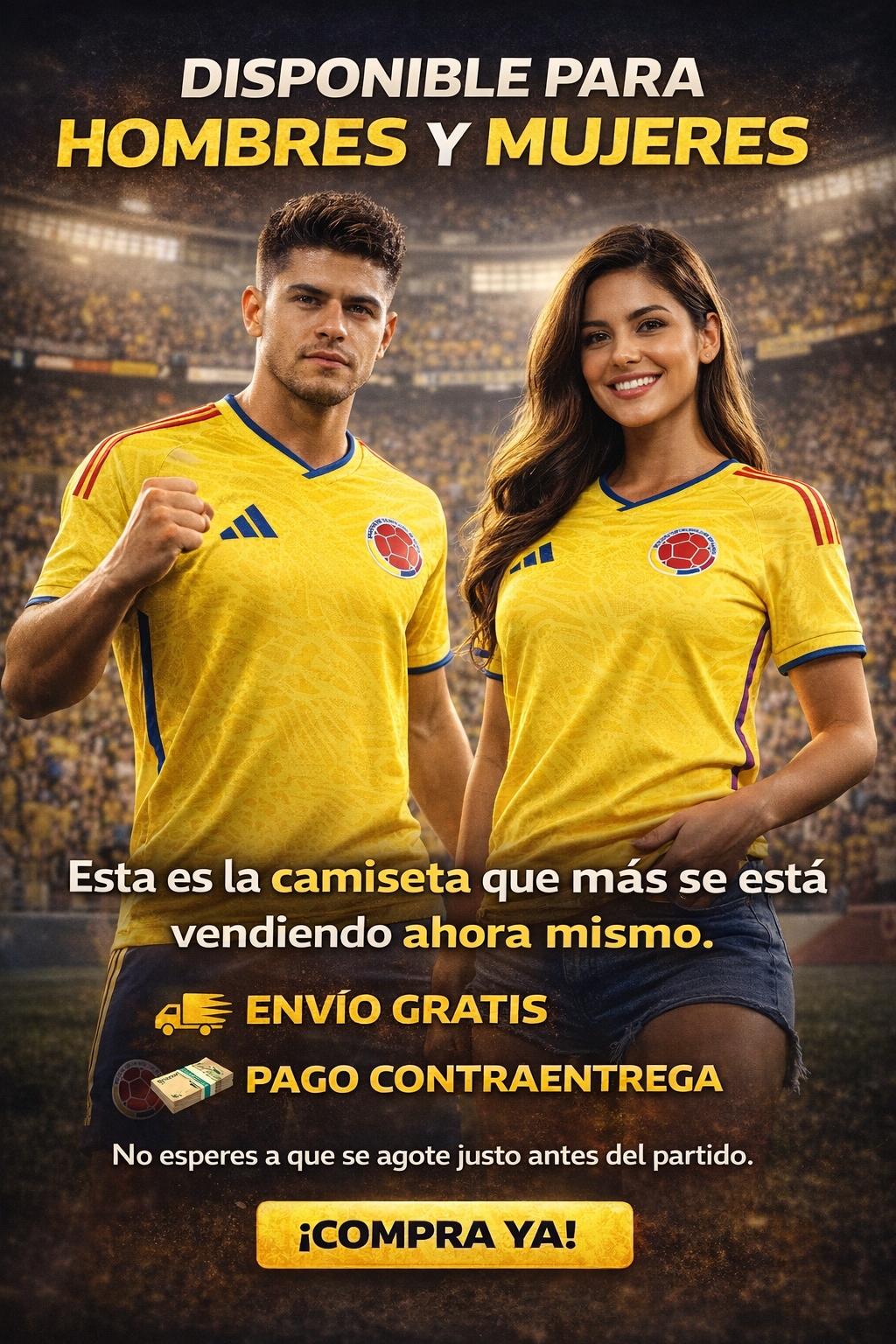 🔥 CAMISETA  OFICIAL DE SELECCION COLOMBIA 2026