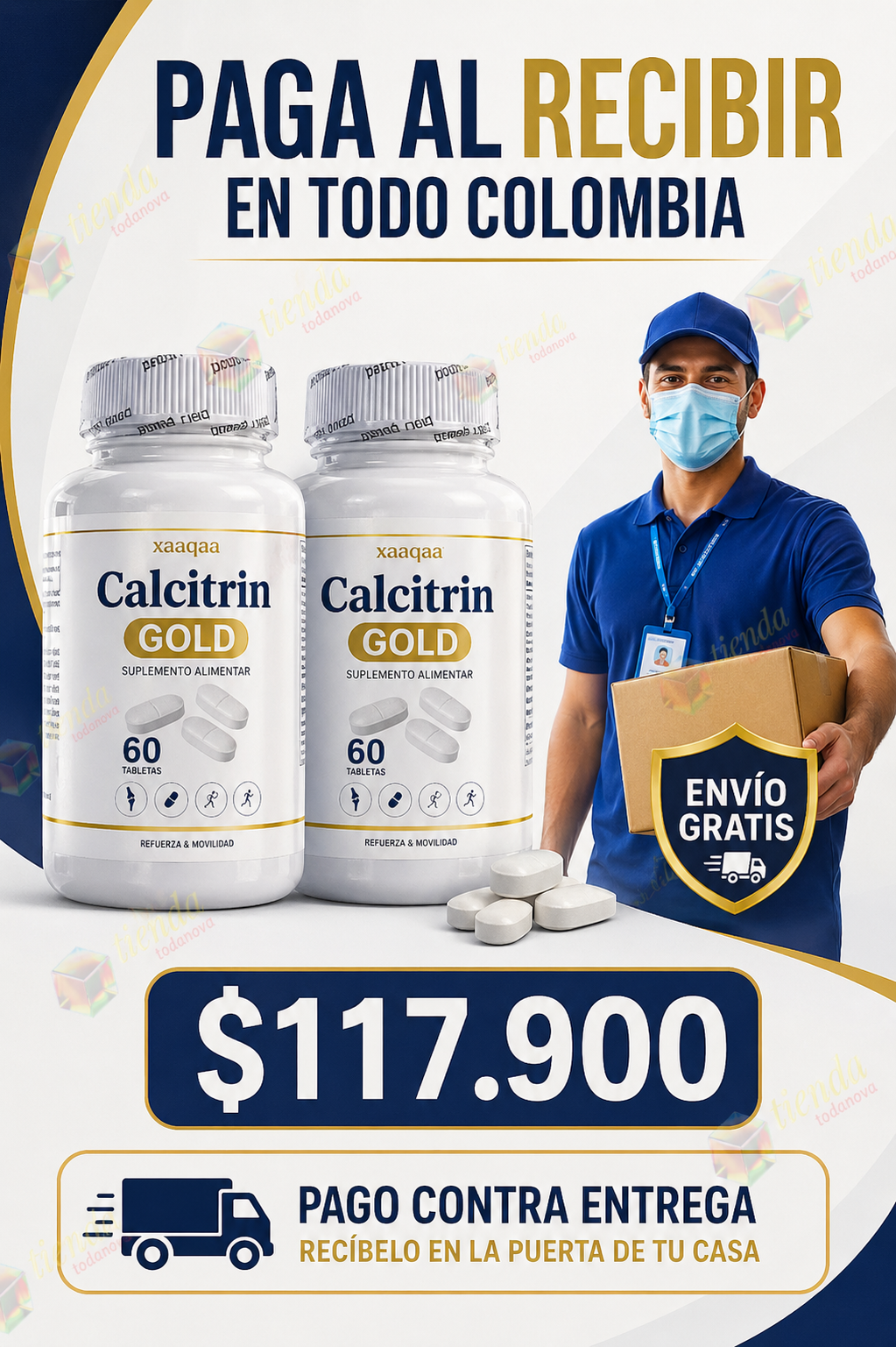 Calcitrin Gold Flex Alivio y fortalecimiento de las articulaciones