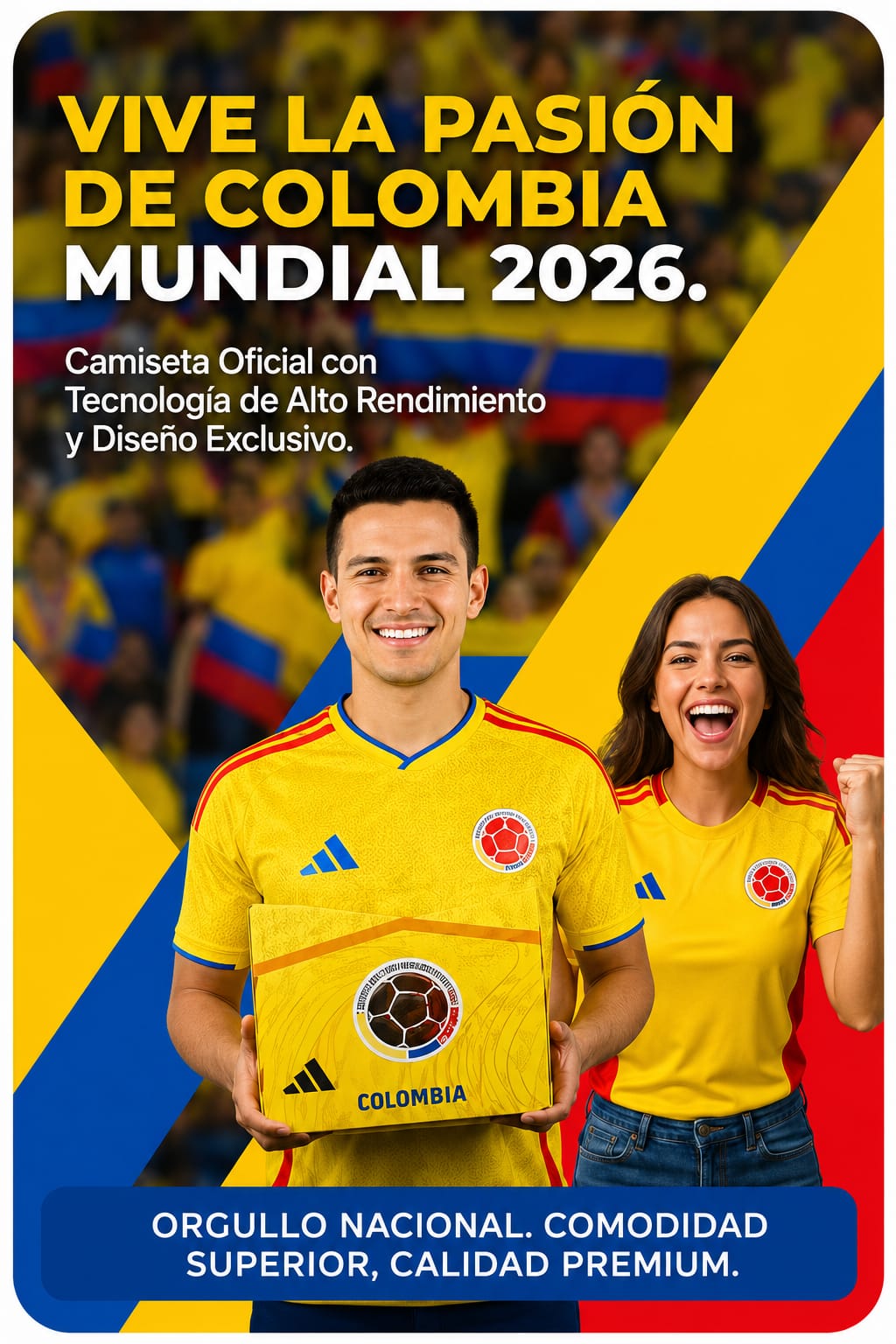🔥 CAMISETA  OFICIAL DE SELECCION COLOMBIA 2026