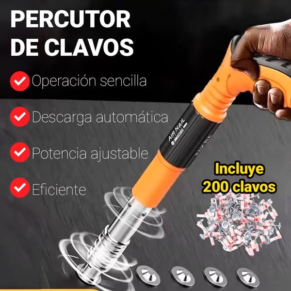 🚀 Pistola Remachadora Multifuncional Profesional Incluye Estuche Premium + Guantes + Gafas + Clavos de Regalo 🎁